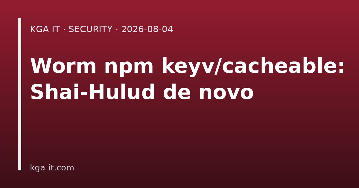 Capa: ataque à cadeia de suprimentos npm em keyv e cacheable