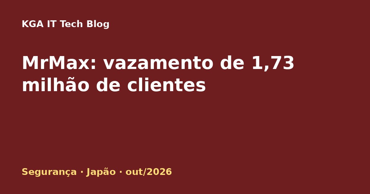 Capa: vazamento de dados do app e loja online da MrMax